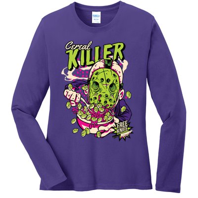 Cereal Killer Funny Ladies Long Sleeve Shirt