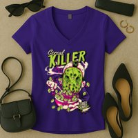 Cereal Killer Funny Women's V-Neck T-Shirt