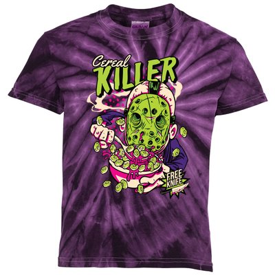 Cereal Killer Funny Kids Tie-Dye T-Shirt