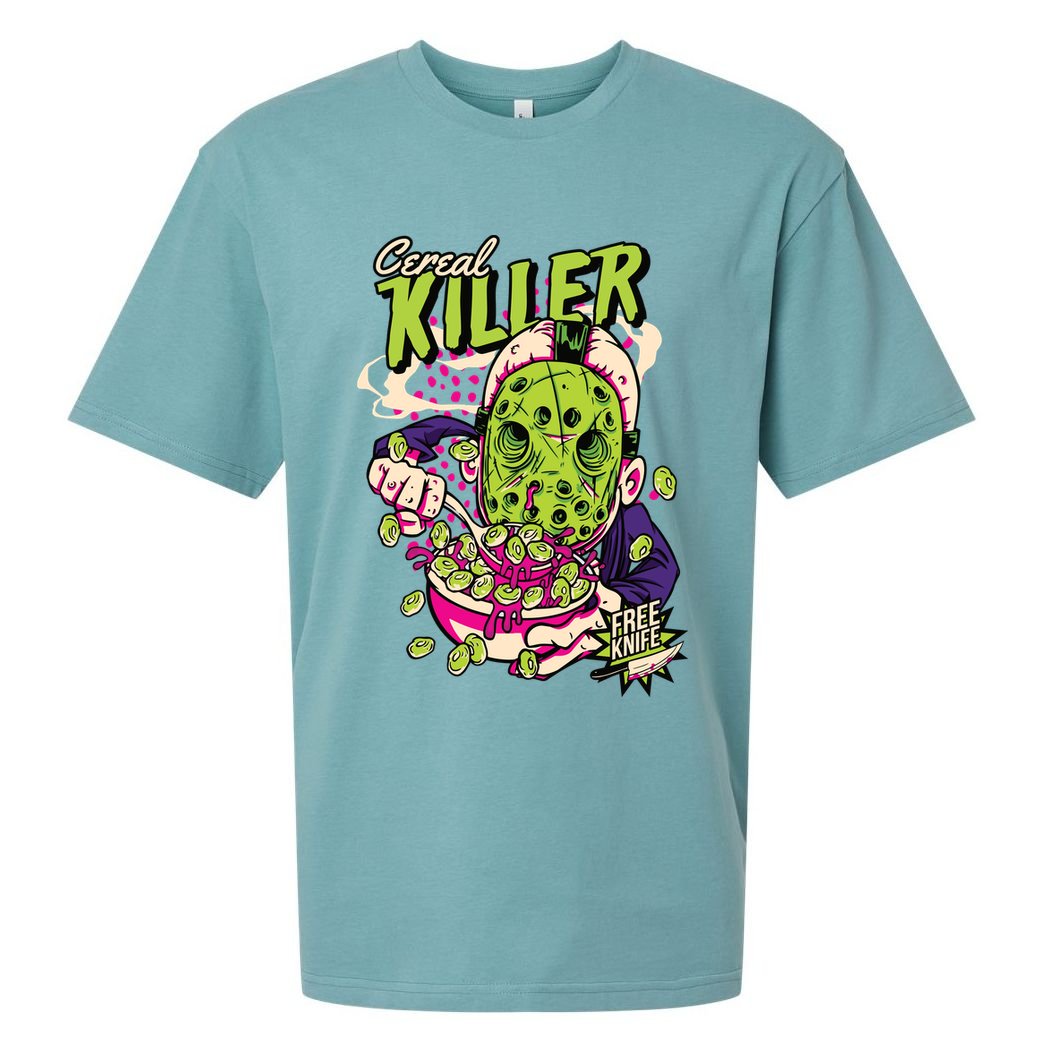 Cereal Killer Funny Sueded Cloud Jersey T-Shirt