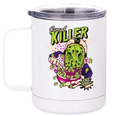 Cereal Killer Funny 12 oz Stainless Steel Tumbler Cup