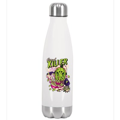 Cereal Killer Funny Stainless Steel Insulated Water Bottle