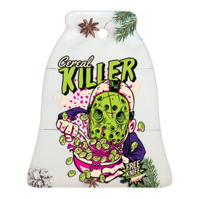 Cereal Killer Funny Ceramic Bell Ornament