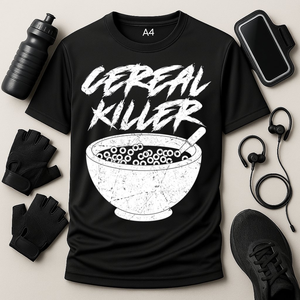 Cereal Killer Funny Halloween Distressed Performance Shirt