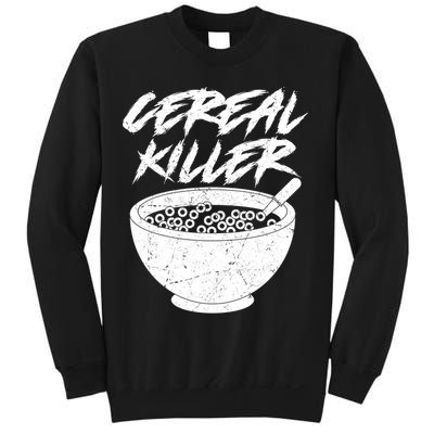 Cereal Killer Funny Halloween Distressed Sweatshirt