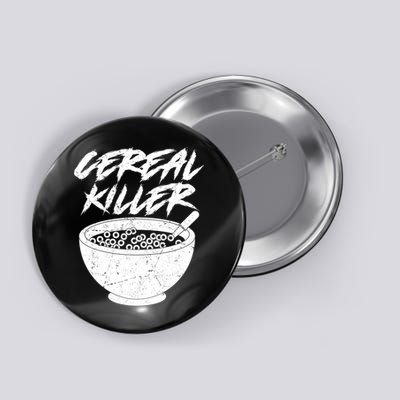 Cereal Killer Funny Halloween Distressed Button