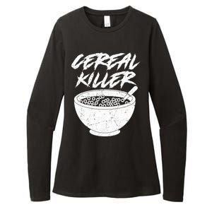 Cereal Killer Funny Halloween Distressed Womens CVC Long Sleeve Shirt