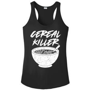 Cereal Killer Funny Halloween Distressed Ladies PosiCharge Competitor Racerback Tank