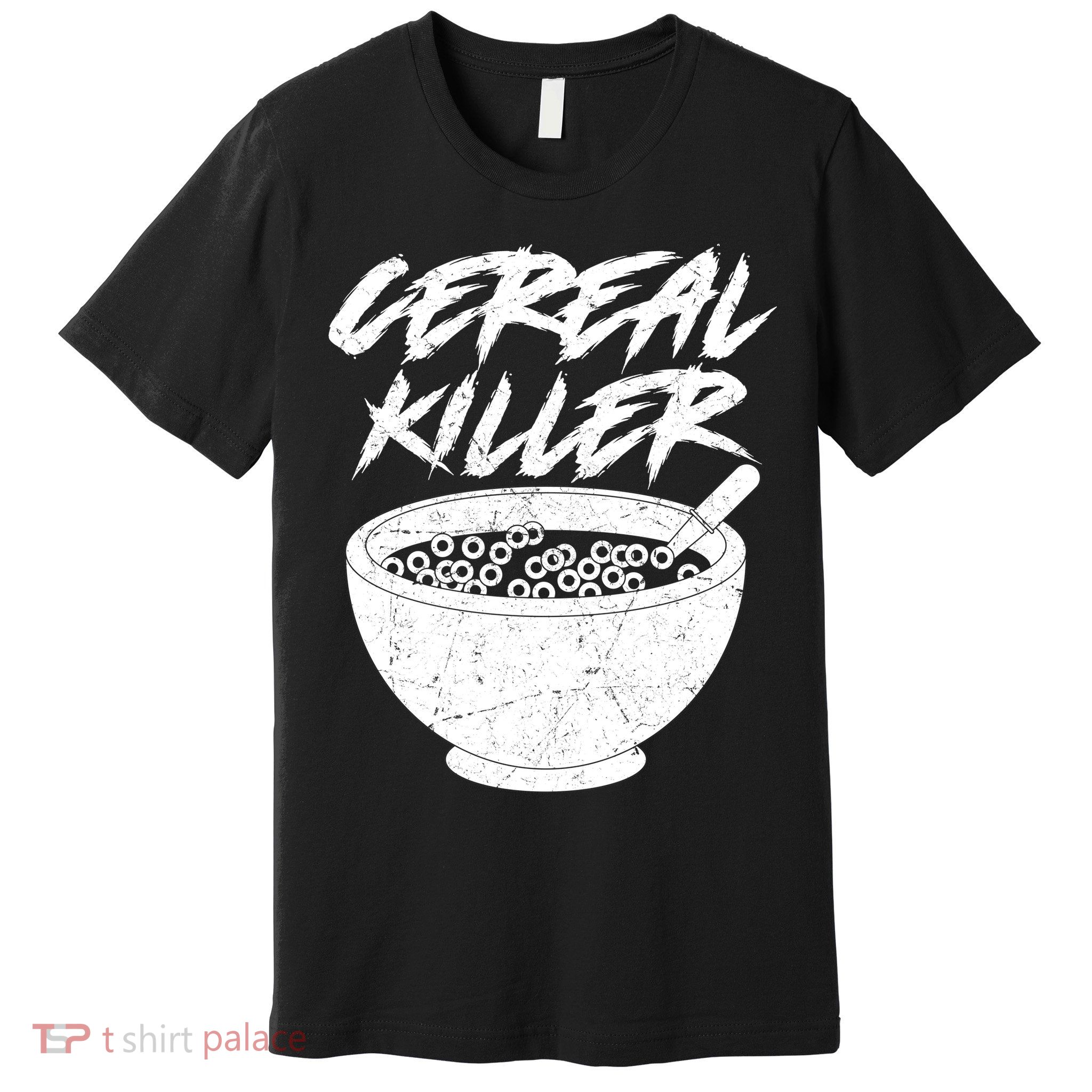 Cereal Killer Funny Halloween Distressed Premium T-Shirt