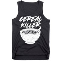 Cereal Killer Funny Halloween Distressed Tank Top