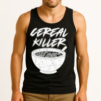 Cereal Killer Funny Halloween Distressed Tank Top