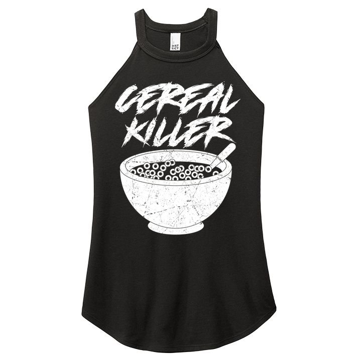 Cereal Killer Funny Halloween Distressed Women's Perfect Tri Rocker Tank