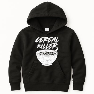 Cereal Killer Funny Halloween Distressed Kids Hoodie