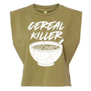 Cereal Killer Funny Halloween Distressed Garment-Dyed Women's Muscle Tee