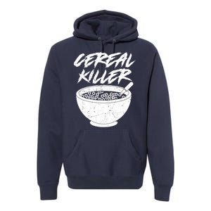 Cereal Killer Funny Halloween Distressed Premium Hoodie