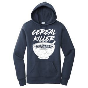 Cereal Killer Funny Halloween Distressed Women's Pullover Hoodie