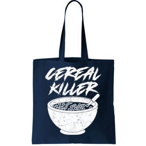 Cereal Killer Funny Halloween Distressed Tote Bag