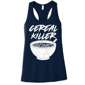 Cereal Killer Funny Halloween Distressed Women's Racerback Tank