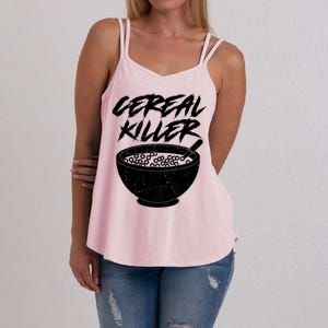 Cereal Killer Funny Halloween Distressed Women's Strappy Tank