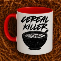 Cereal Killer Funny Halloween Distressed Mug