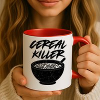 Cereal Killer Funny Halloween Distressed Mug