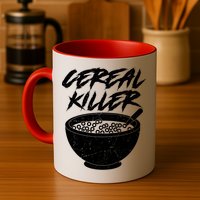 Cereal Killer Funny Halloween Distressed Mug