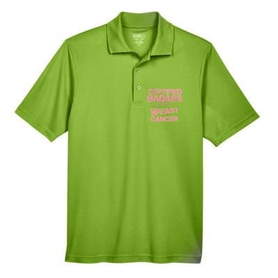 Certified Badass Fight Against Breast Cancer Men's Origin Performance Pique Polo