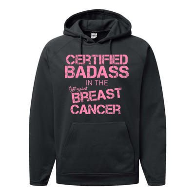 Certified Badass Fight Against Breast Cancer Performance Fleece Hoodie