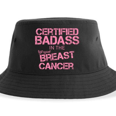 Certified Badass Fight Against Breast Cancer Sustainable Bucket Hat