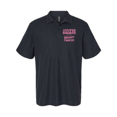 Certified Badass Fight Against Breast Cancer Softstyle Adult Sport Polo