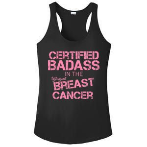 Certified Badass Fight Against Breast Cancer Ladies PosiCharge Competitor Racerback Tank