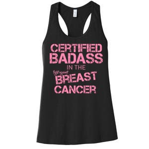 Certified Badass Fight Against Breast Cancer Women's Racerback Tank