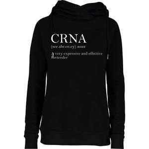 Certified Registered Nurse Anesthetists CRNA Womens Funnel Neck Pullover Hood