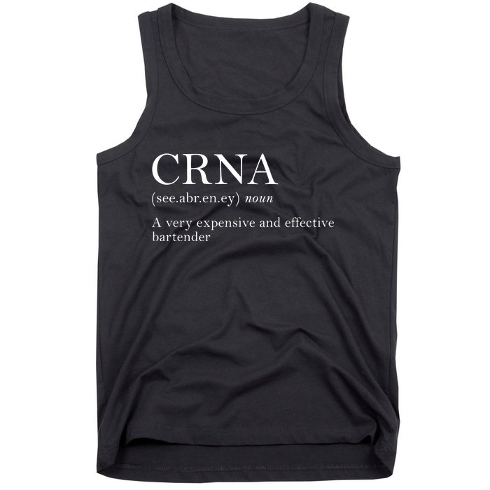 Certified Registered Nurse Anesthetists CRNA Tank Top