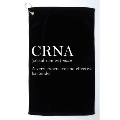 Certified Registered Nurse Anesthetists CRNA Platinum Collection Golf Towel