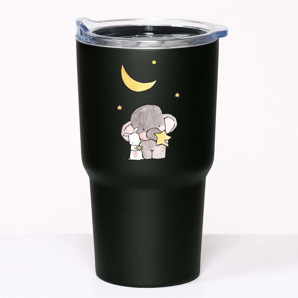 Cute Elephant Stars Tumbler