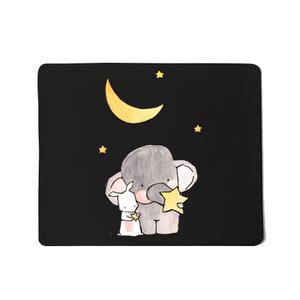 Cute Elephant Stars Mousepad