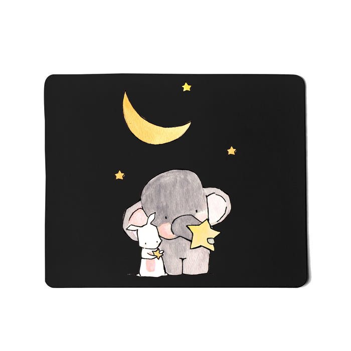 Cute Elephant Stars Mousepad