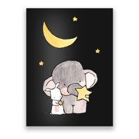 Cute Elephant Stars Poster