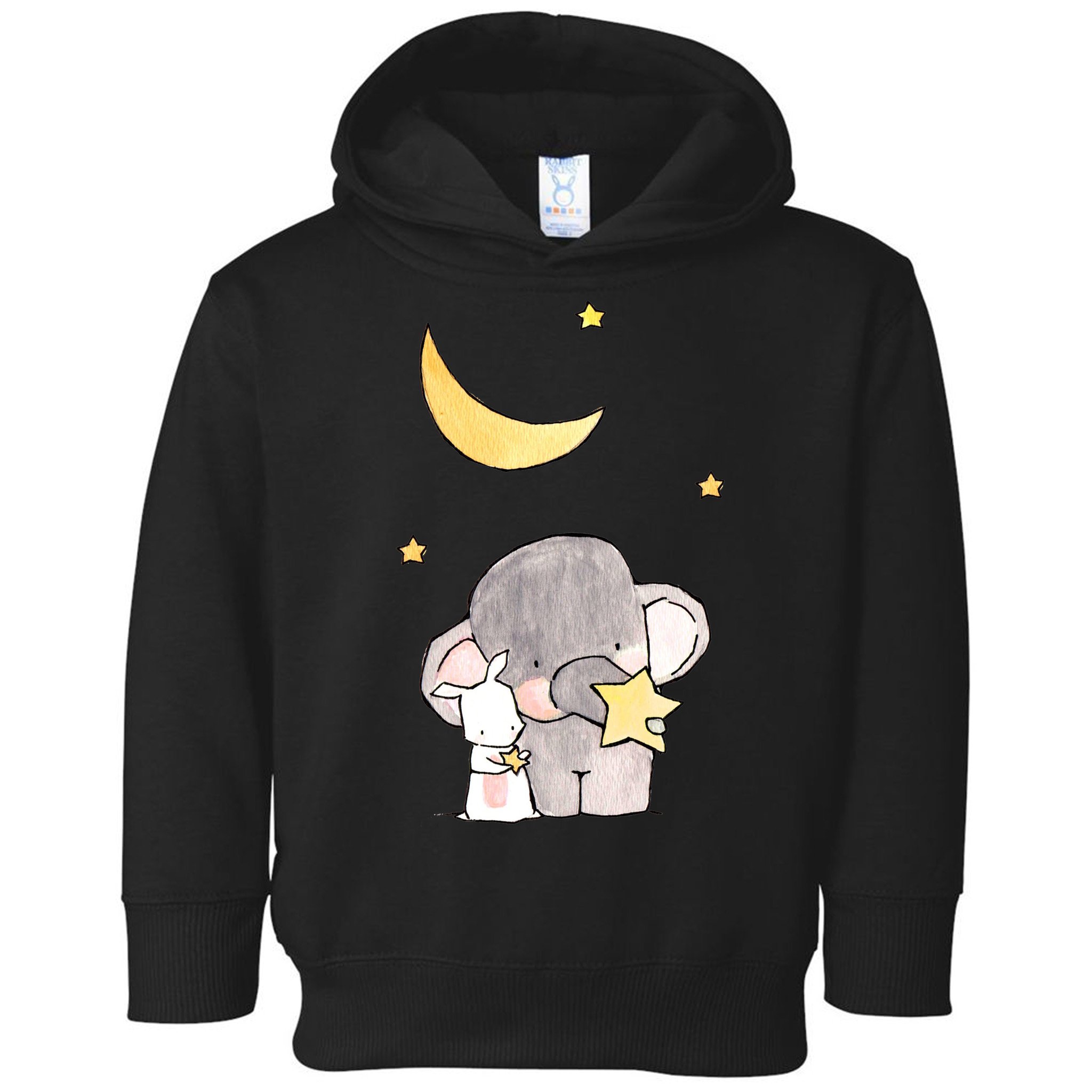 Cute Elephant Stars Toddler Hoodie