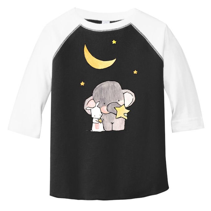 Cute Elephant Stars Toddler Fine Jersey T-Shirt