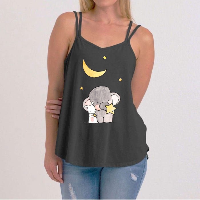 Cute Elephant Stars Women's Strappy Tank