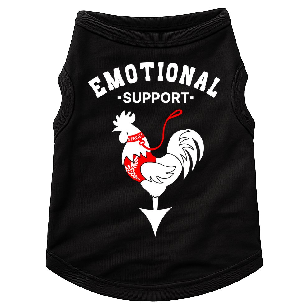 Chicken Emotional Support Cock Doggie Tank