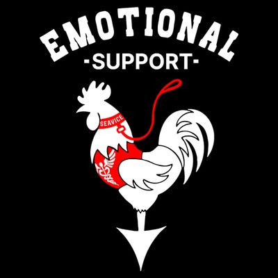 Chicken Emotional Support Cock T-Shirt