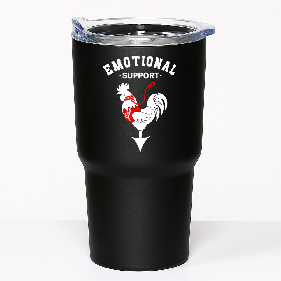 Chicken Emotional Support Cock Tumbler