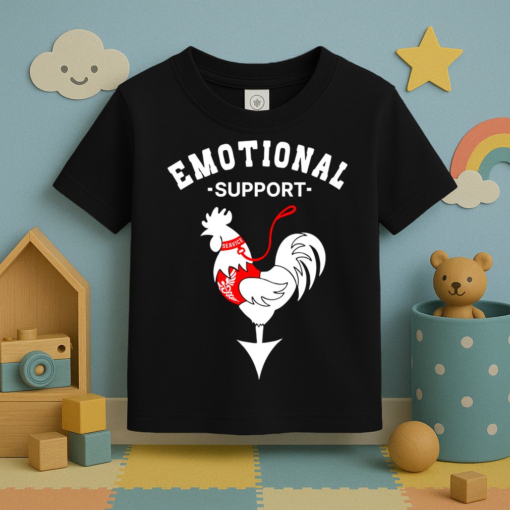 Chicken Emotional Support Cock Toddler T-Shirt