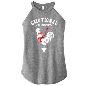 Chicken Emotional Support Cock Women's Perfect Tri Rocker Tank