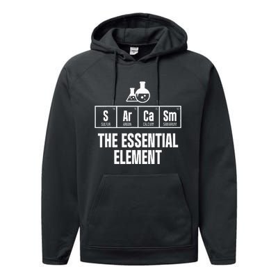 Chemical Engineer Sarcasm Element Engineering Gifts Performance Fleece Hoodie