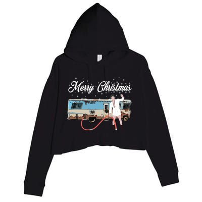 Cousin Eddie, Shitter Was Full Premium Crop Fleece Hoodie