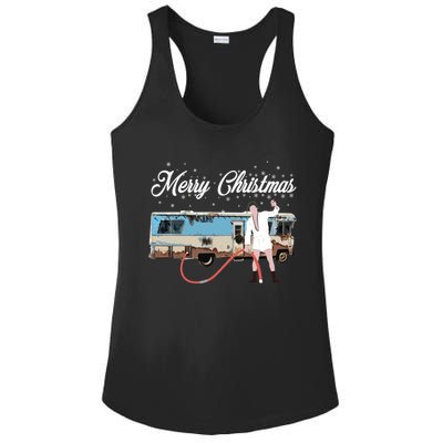 Cousin Eddie, Shitter Was Full Premium Ladies PosiCharge Competitor Racerback Tank